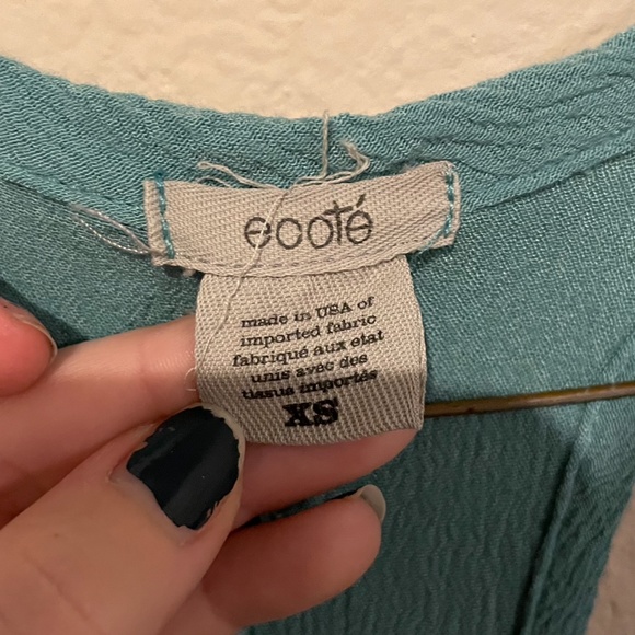 blue tank top stringy bottom - Picture 5 of 5